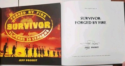 SURVIVOR Forged By Fire SIGNED 1st Edition Hardcover Book by Jeff