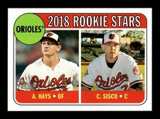 AUSTIN HAYS / CHANCE SISCO ⚾ 2018 Topps Heritage RC #66 Baltimore Orioles