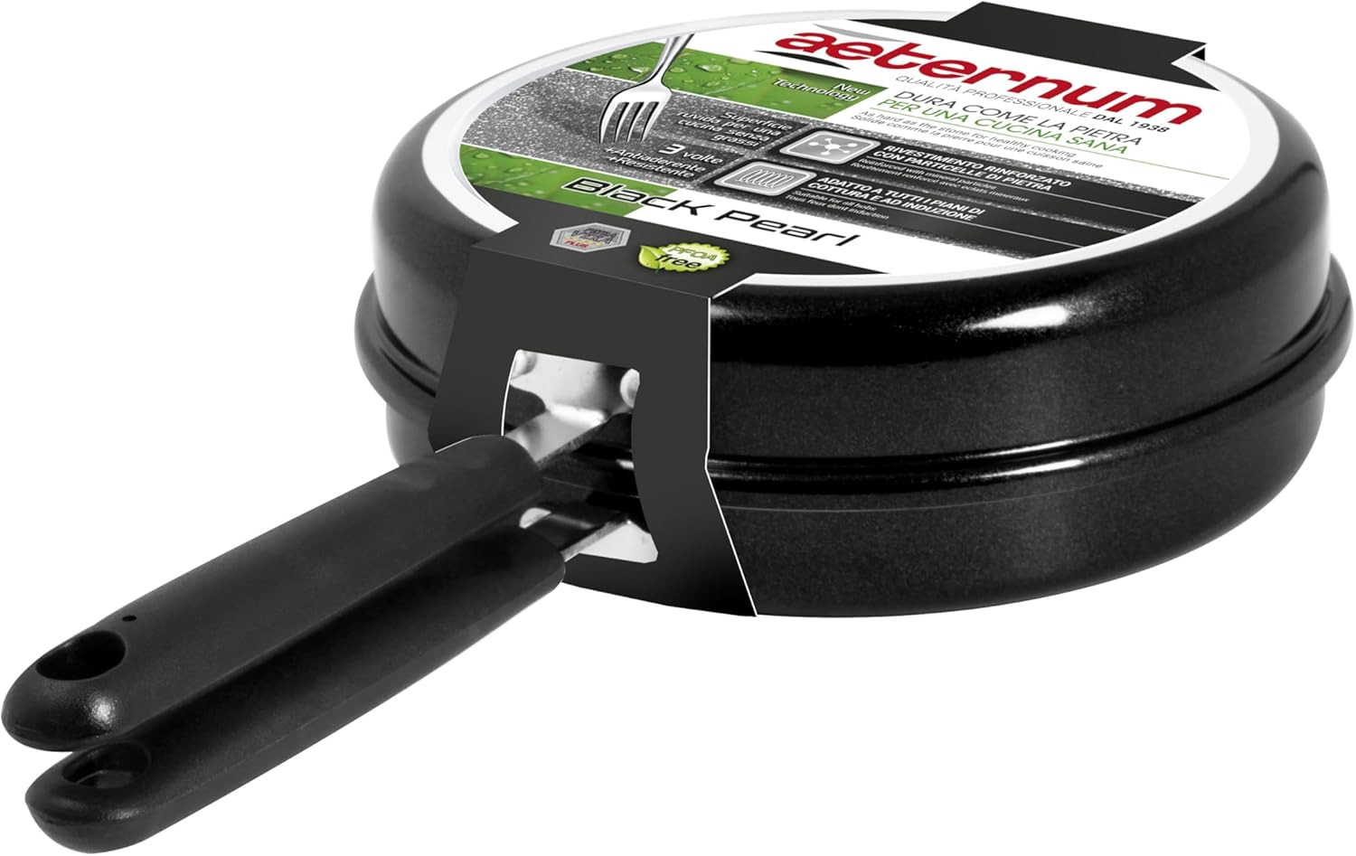 Aeternum Black Pearl Girafrittata Alto 24cm | Antiaderente Professionale