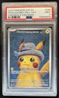 2023 Pokemon X Van Gogh Pikachu With Grey Felt Hat Black Star Promo #085 PSA 9