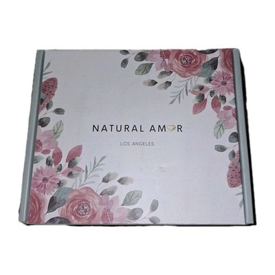 Natural Amor Spa Gift Set  Rose Scent Soy Candle, Body Butter, Socks New Sealed