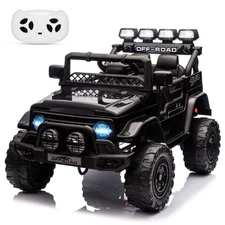 Kids Ride On Truck Car 12V Electric Vehicle With Remote Control LED Lights Music