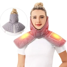Electric Heating Pad Fast Heated Neck Shoulders Wrap Neck Warmer for Pain Relief
