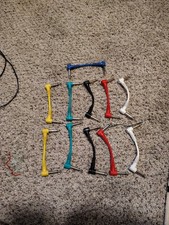 12 4 Inch Right Angled 1/4 Guitar Patch Cables