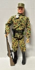 VTG 1964 GIJOE  action Marine 12” figure Hasbro Camo Clothes, Gun, Boots