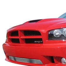 For Dodge Charger 06-10 Bumper Grille 1-pc Silver Hairline 8x6 Mm Horizontal For Dodge Charger 06-10 Bumper Grille 1-pc Silver Hairline 8x6 Mm Horizontal