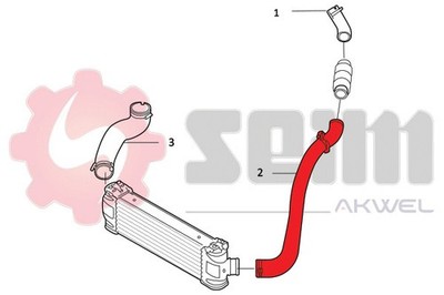 SEIM Ladeluftschlauch Turboschlauch passend für Ford Transit Kasten