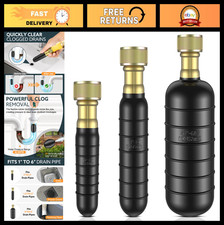3-Pack Water-Powered Drain Bladder Kit for 1-6 Inch Pipes, Clear Clogs Fast
