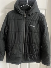 EUC Boy s XL 18/20 Authentic Timberland Insulated Hooded Coat with Zip Closure