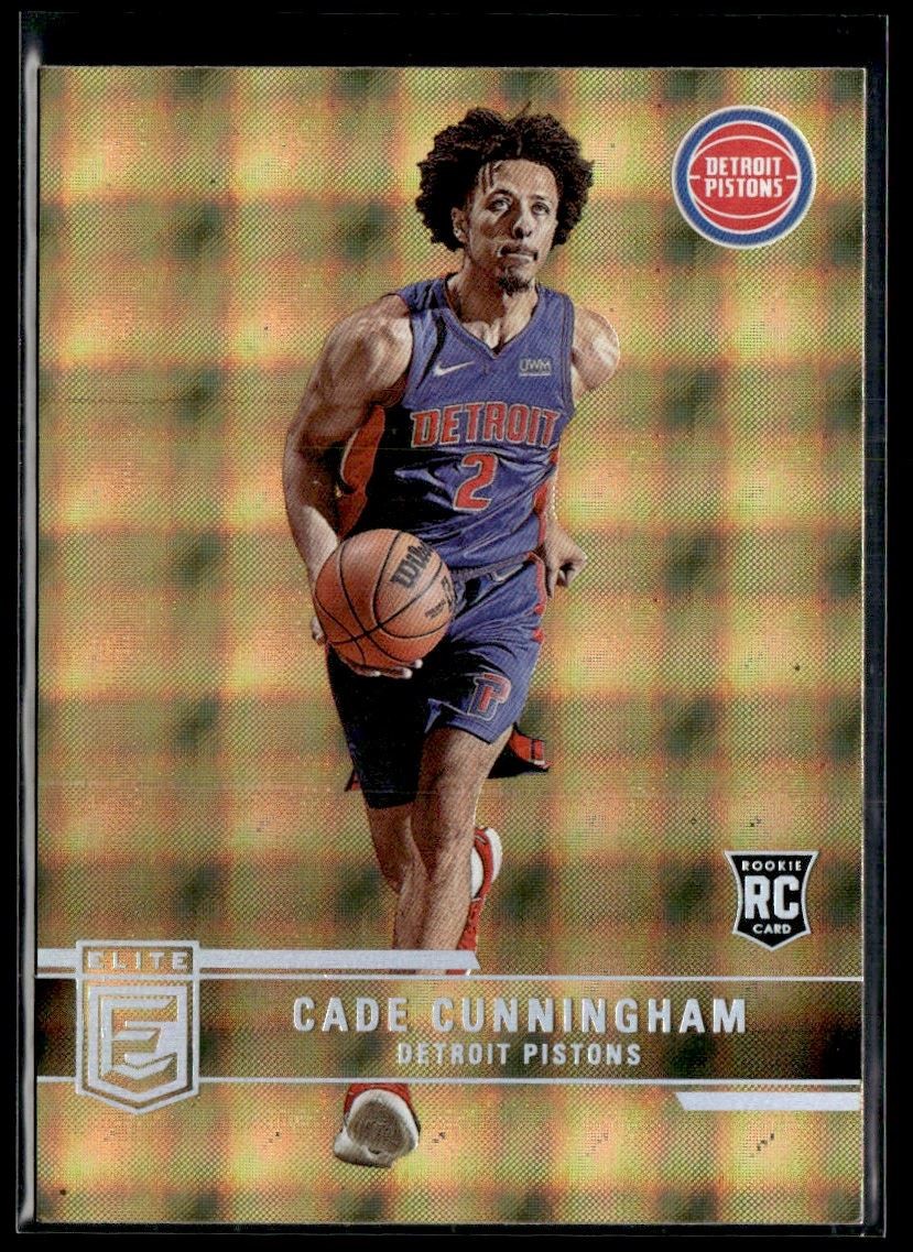 2021-22 Donruss Elite Asia Hyper Gold Cade Cunningham RC Detroit Pistons #248