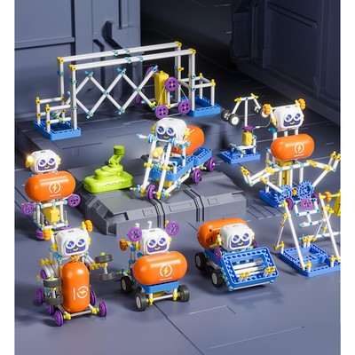 50-in-1 Robot Kit, 438 Pcs DIY Educational Science Kit, Multiple Model STEM T...