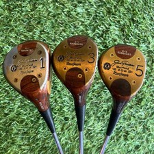 MacGregor Jack Nicklaus Muirfield 20th Oil Hardened Persimmon Wood Set 1/3/5