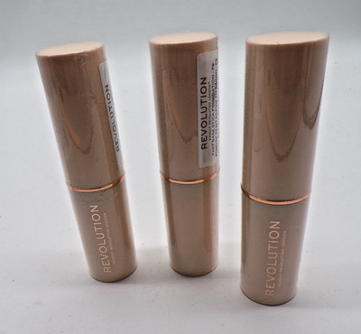 Makeup Revolution Fast Base Stick Foundation F9 0.21 Oz Pack Of 3 Sticks