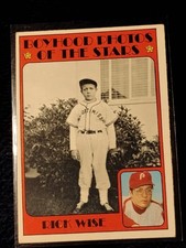 1972 Topps Baseball - Boyhood Photos of the Stars Rick Wise #345