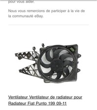 Radiateur Fiat PUNTO EVO