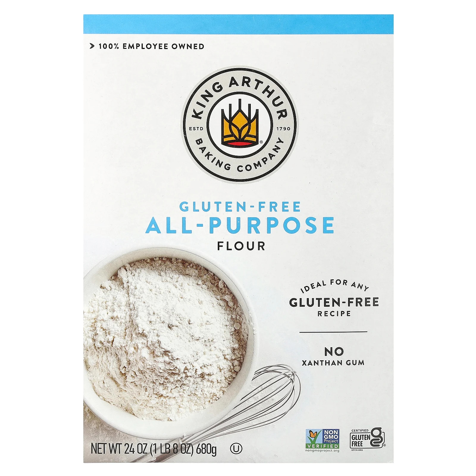 King Arthur Flour Многофункциональная мука без глютена 24 унции 680 г Без глютена 2590₽