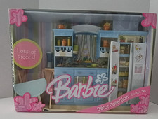 Barbie, Decor Collection, Kitchen Set Blue 2005, New in Package