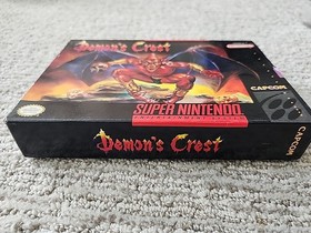 Demon's Crest Snes Authentic Box & Tray ONLY Super Nintendo GREAT SHAPE! 
