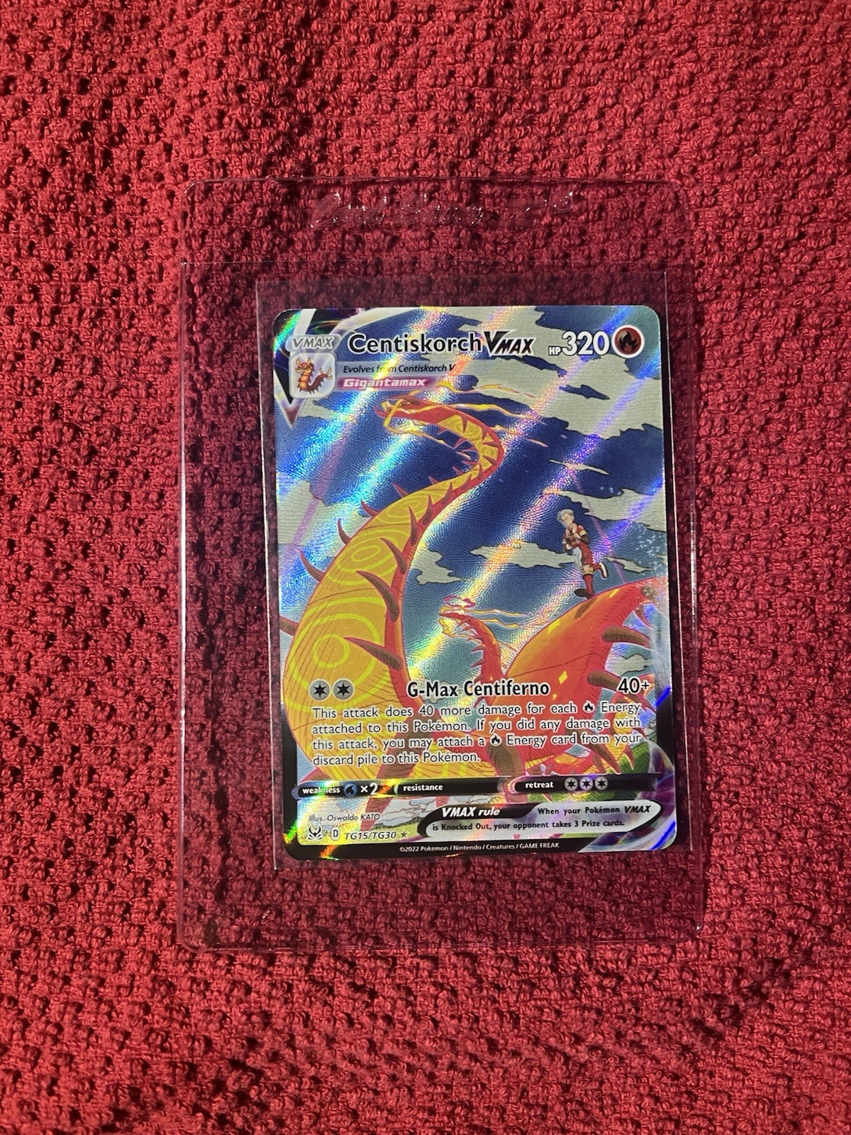 Pokémon Centiskorch VMAX TG15/TG30 Lost Origin Ultra Rare Holo 320 HP