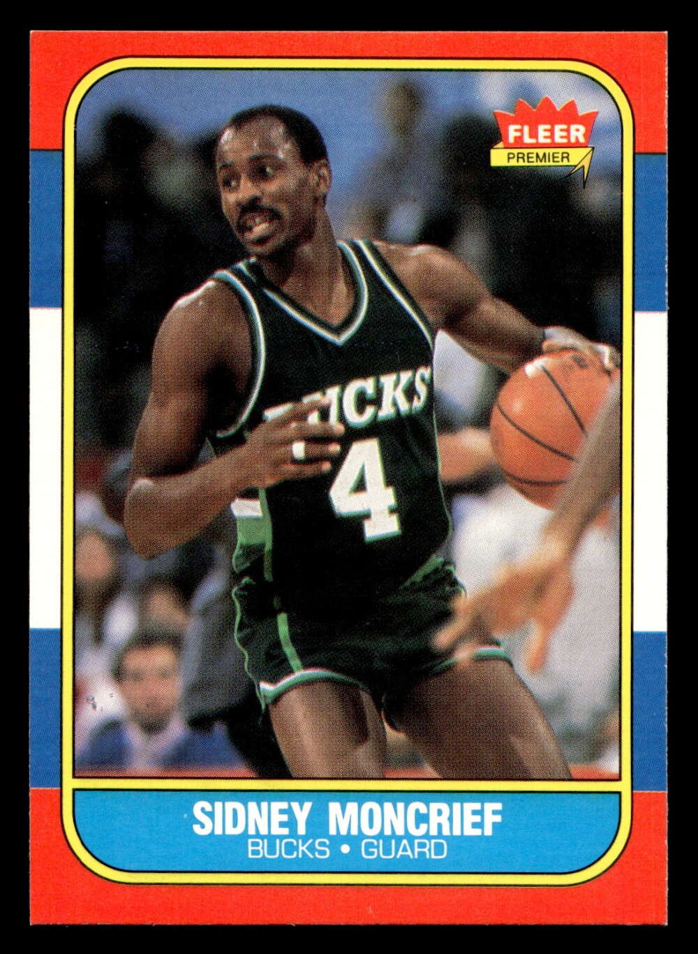 1986-87 Fleer #75 Sidney Moncrief Near Mint+ Bucks Basketball ID: 508846