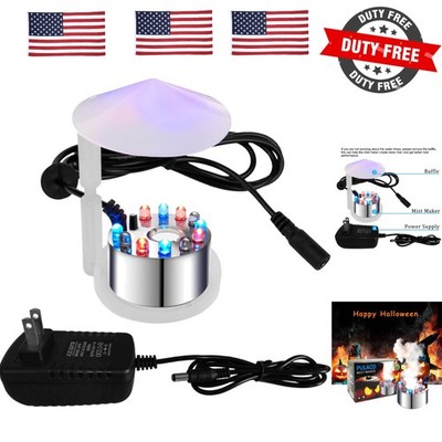 Mist Maker, 12 LED Mister Fogger Water Fountain Pond Fog Machine Atomizer Air...