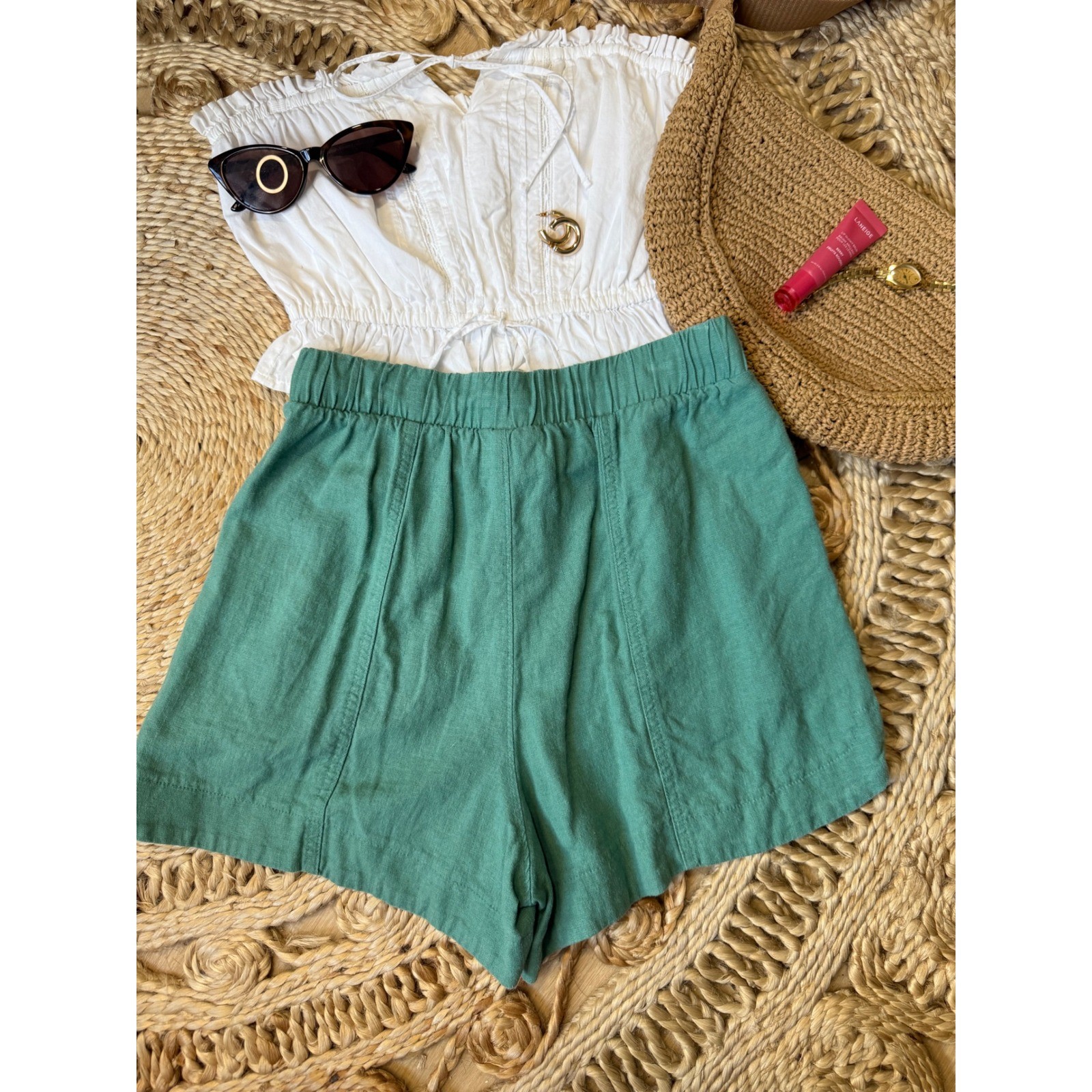 Universal Thread Green Flowey Shorts - image 4