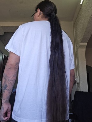 authentic Straight Dark Brown native American virgin hair 31 inches 