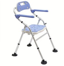 Duschstuhl Faltbar 150kg Schwerlast Duschhocker Klappbar Senioren Badestuhl Neu