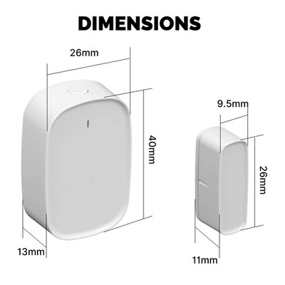 Tuya Zigbee Smart Window Door Gate Sensor Detector Smart Home Security Alarm Sys