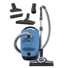 Miele Classic C1 Turbo Team Bagged Canister Vacuum Tech Blue 11181010 Open Box