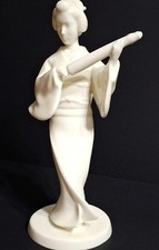 Vintage Noritake White Bone China Geisha Figu...