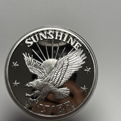 RARE Sunshine Mining Eagle 14.7 Troy Oz .999 Fine Silver PROOF