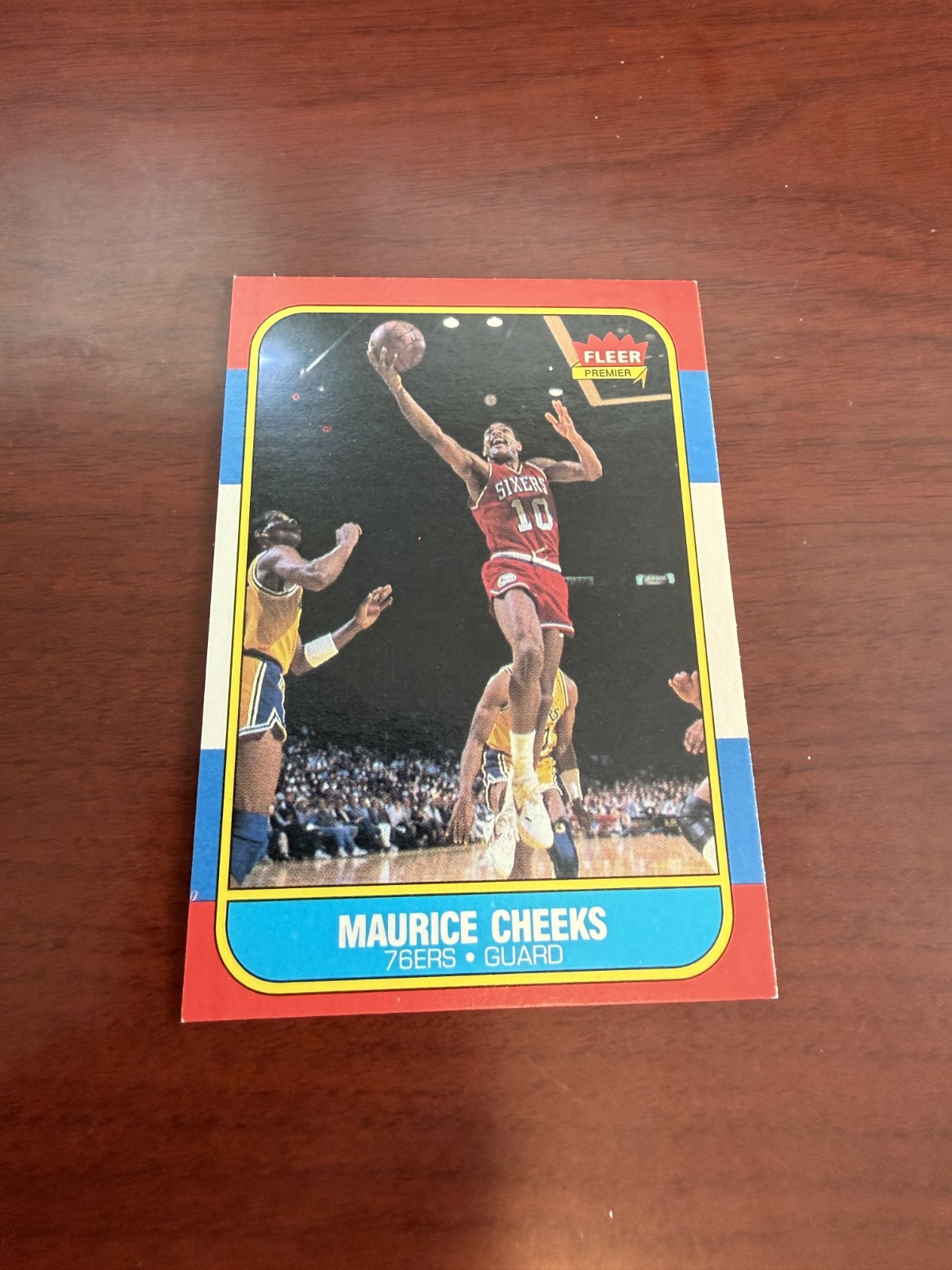 1986-87 Fleer #16 Maurice Cheeks. EX/MT