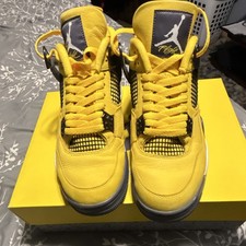 Jordan Air Jordan 4 Retro Lightning Tour Yellow Men's Mid Sneaker CT8527-700