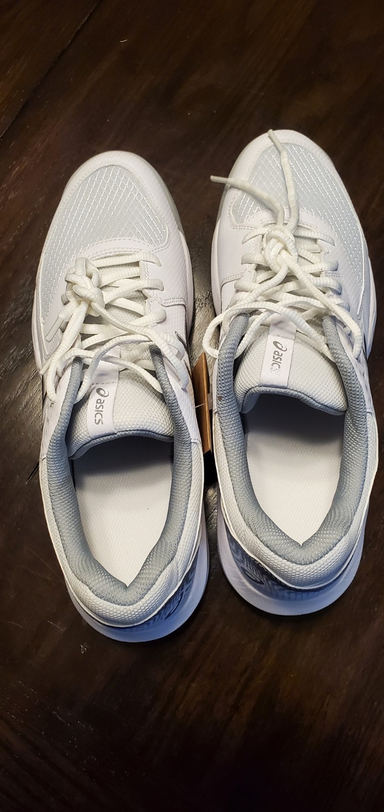 Asics Woman's Gel Dedicate 8 tennis court shoes White and pure silver Size 12 thumbnail 6