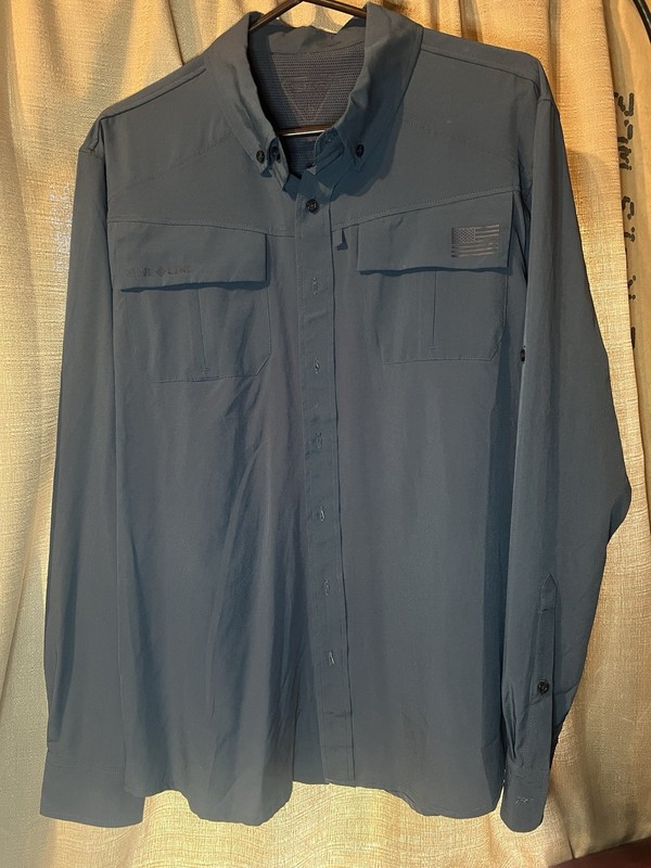 Men’s SFG By Nine Line Apparel Performance Button Down Lightweight Soft Sz Large