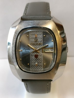 RICOH INDIA 21J AUTOMATIC GRAY DIAL 75004A MEN'S WORKING CONDITION