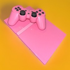 Sony PlayStation 2 Slim Pink Console Tested Working With Controller All Wires