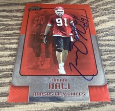 2006 Topps Finest Tamba Hali Signed Autographed Rookie Card Kansas City Chiefs. rookie card picture