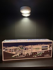 RARE VINTAGE Hess 2003 Toy Truck and Racecars New in Original Box