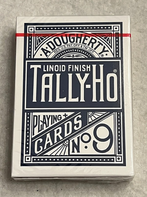 Tally Ho Circle Back Blue (Ohio Printed) - Playing Cards
