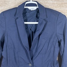 Old Navy Womens Professional Tailored Single Button Blazer Navy Blue S