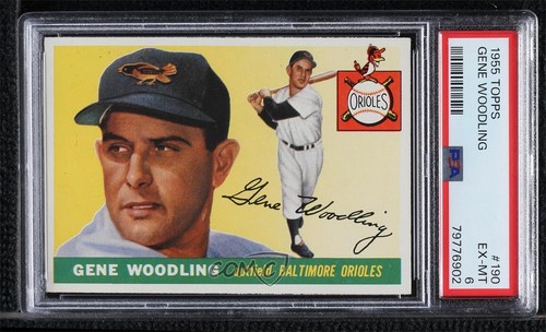 1955 Topps High # Gene Woodling #190 PSA 6