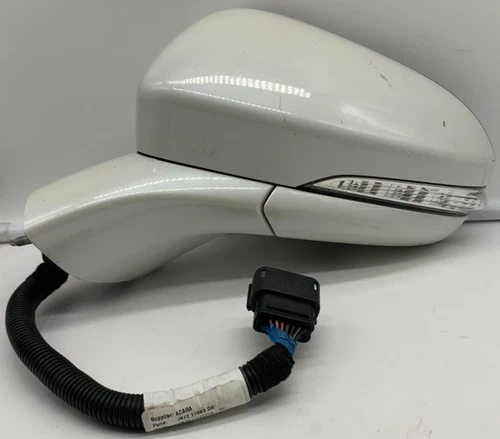 2019-2020 Ford Fusion Driver Side View Power Door Mirror White BSA OEM C04B38003
