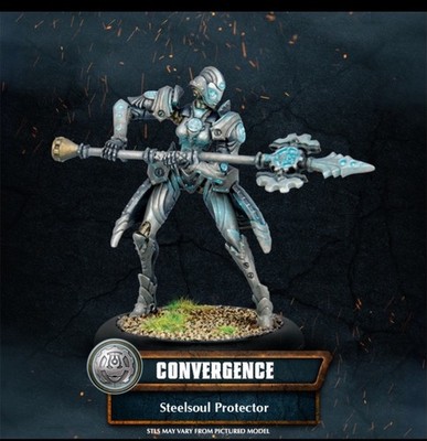 Warmachine Convergence of Cyriss  Steelsoul Protector 3d Printed