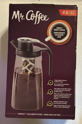 Mr. Coffee 67 oz Cold Brew Plastic Coffee Pitcher - Makes 8 Cups  NEW 