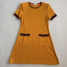 USED SALE‼� YVES SAINT LAURENT VINTAGE SHORT-SLEEVED DRESS GOOD