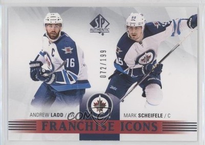 2015-16 SP Authentic Franchise Icons 72/199 Andrew Ladd Mark Scheifele #190 0ll