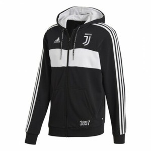 Felpa Adidas Juventus cappuccio zip cotone garzato uomo ragazzo bianco nero  | eBay