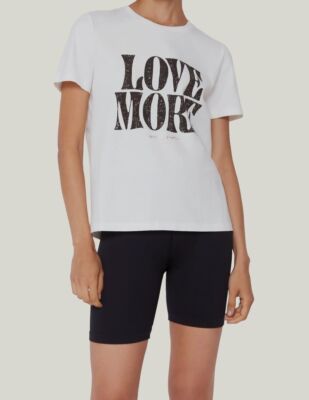 $68 Spiritual Gangster Women's White Graphic Short Sleeve T-Shirt Top Size Small